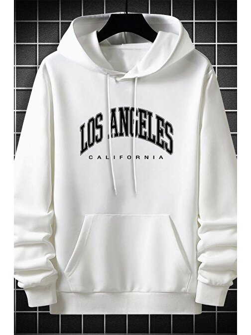 Unisex Los Angles Baskılı Sweatshirt