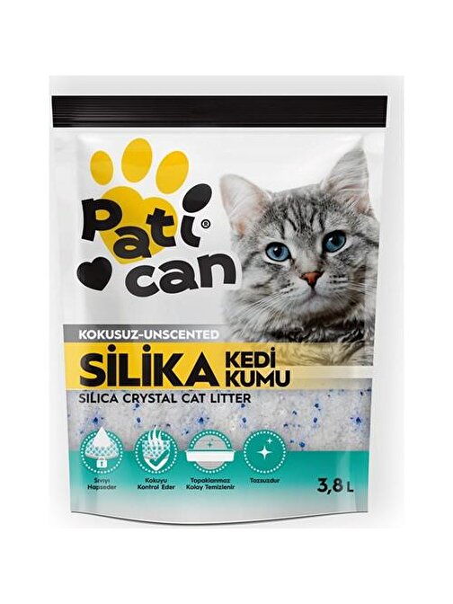 Patican Silika Kristal Kedi Kumu 3.8 Lt