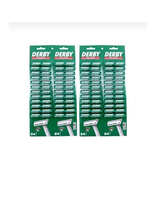 Derby Kartela 48'li+48'li= 96 Adet Kullan At Traş Bıçağı