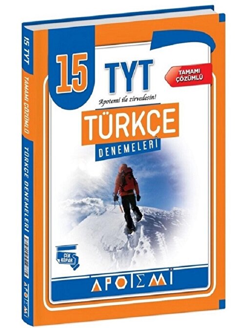 Apotemi Yayınları Apotemi TYT Türkçe 15 Deneme 2023 model