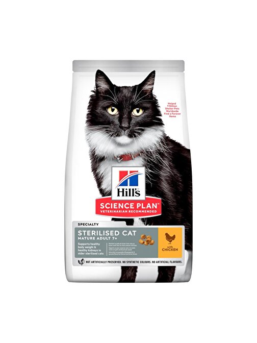 Hills 7+ Chıcken Kısırlaştırılmış Yaşlı Kedi 1,5 Kg