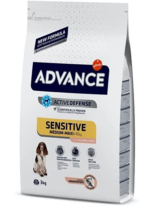 Advance Sensıtıve Hassas Somonlu Ve Pirinçli Yetişkin Köpek Maması 3 Kg