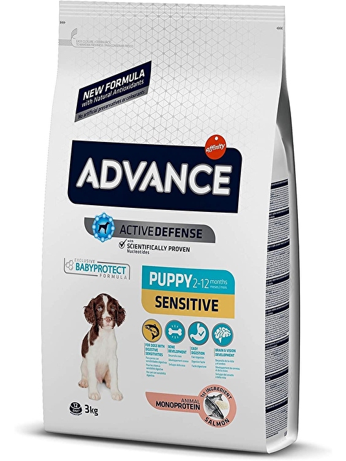 Advance Sensıtıve Hassas Somonlu Ve Pirinçli Yavru Köpek Maması 3 Kg