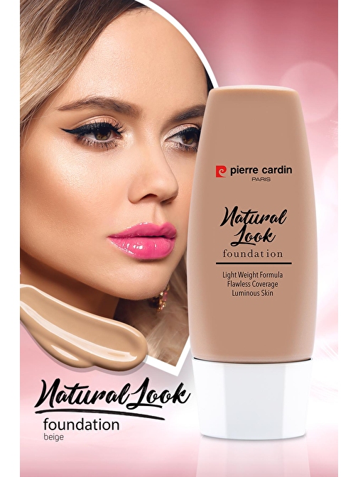 Pierre Cardin Natural Look Doğal Görünüm Veren Fondöten - Beige