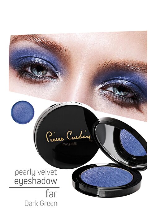 Pierre Cardin Pearly Velvet Eyeshadow Indigo Blue Glitter Göz Farı