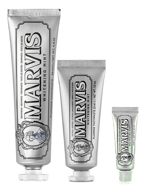 Marvis Whitening Mint Diş Macunu 3'lü 85 ml + 25 ml + 10 ml