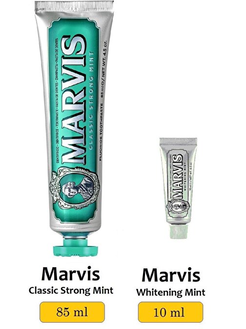 Marvis Classic Strong Mint Whitening Mint Diş Macunu 85 ml