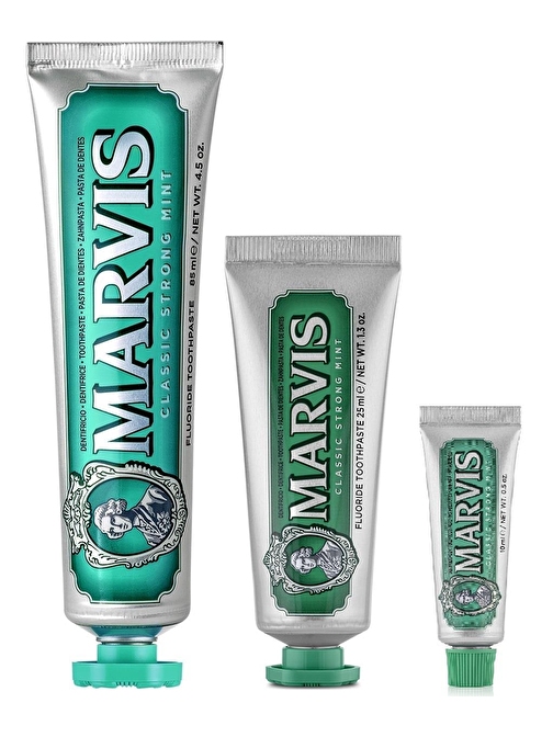 Marvis Klasik Extra Nane Diş Macunu 3'lü 85 ml + 25 ml + 10 ml