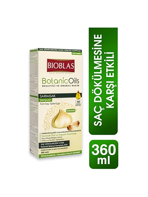 Bioblas Organic Oils Şampuan Sarımsak Özlü 360 ml