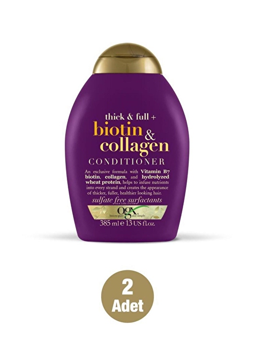 Biotin & Kolajen Sülfatsız Bakım Kremi 385 Ml X2