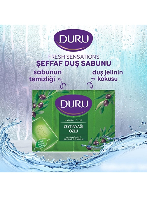 Duru Natural Olive Zeytinyağlı Banyo Sabunu 600 gr 4 Adet