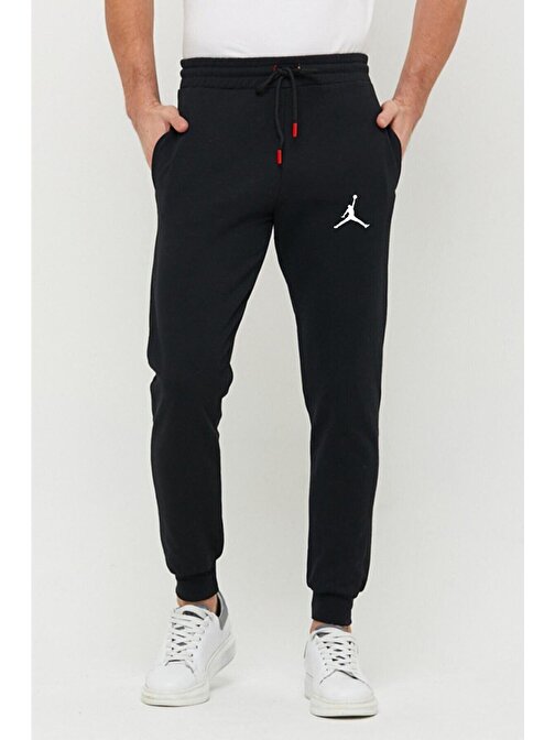 Siyah Jumpman Spor Eşofman Altı XXL