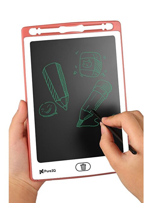 Pure Iq Grafik Digital Çocuk Yazı Çizim Tableti Lcd 8.5 Inc Ekranlı + Bilgisayar Kalemli