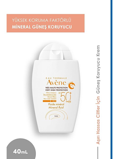 Avene Fluide Mineral Spf50+ 40 ml