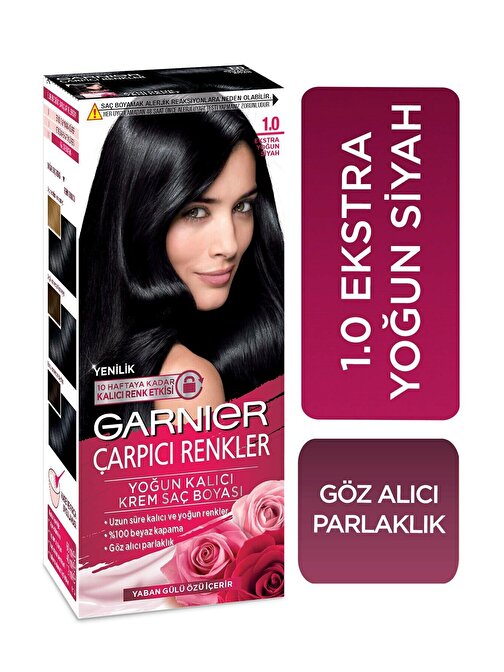 Garnier Saç Boyası Çarpcı Renk 1.0 Eks Yoğun Siyah