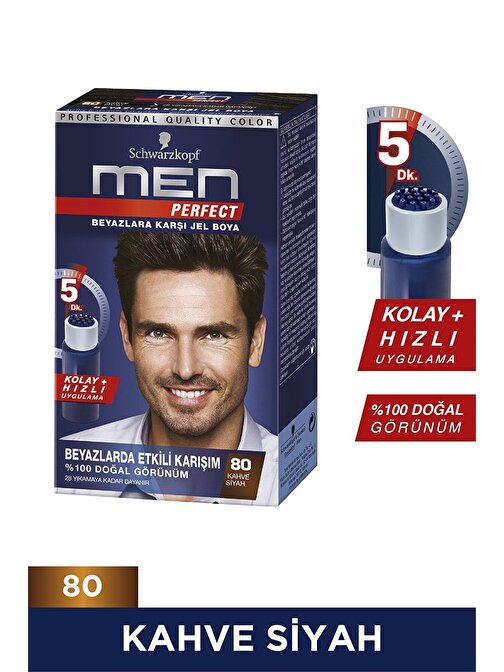 Schwarzkopf Men Perfect 80 Kahve Siyah Saç Boyası