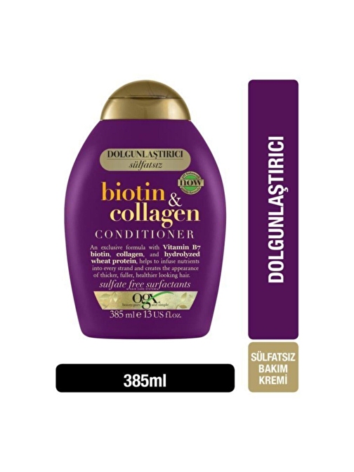 Dolgunlaştırıcı Biotin & Kolajen Sülfatsız Bakım Kremi 385 ml