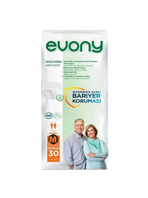 Evony Emici Külot 30lu Medium Unisex