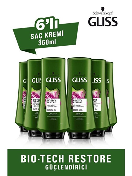 Bio-Tech Restore Güçlendirici Saç Kremi 360 ml 6'lı