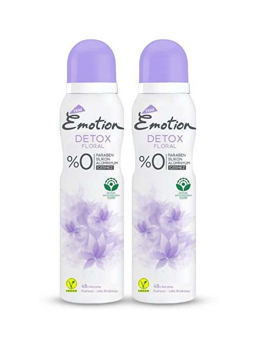 Emotion Detox Floral Kadın Sprey Deodorant 2X150 Ml
