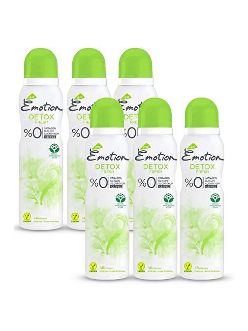 Emotion Fresh Kadın Sprey  Deodorant 6X150 Ml