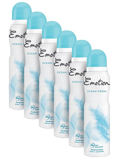 Emotion Ocean Fresh Kadın Sprey Deodorant 6X150 Ml
