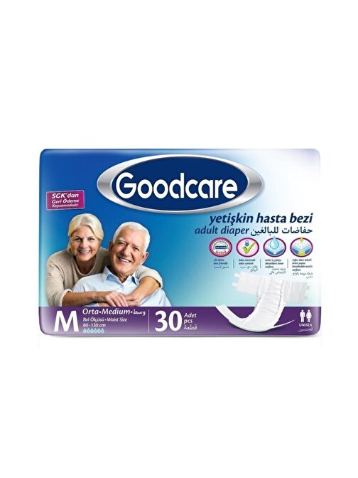 Goodcare Belbantlı Yetişkin Hasta Bezi M (ORTA) 30