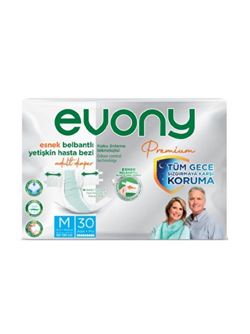 Evony Premium yetişkin bezi Medium 30lu