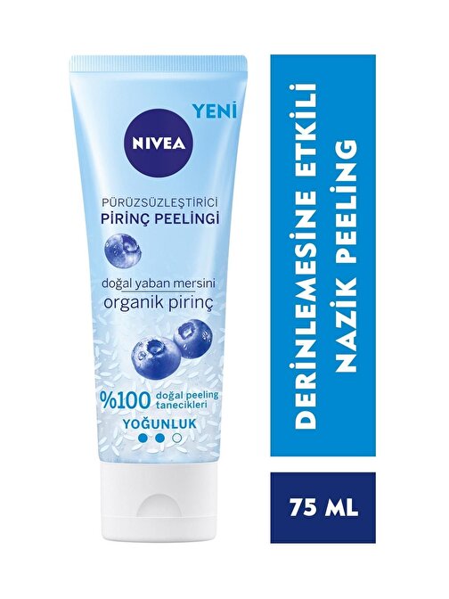 Pürüzsüzleştirici Organik Pirinç Yüz Peelingi 75ml, Ölü Deri Arındırıcı ve Canlandırıcı, Normal Cilt