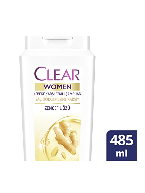 Clear Kadın Kepeğe ve Dökülme Karşıtı Etkili Şampuan 485ml