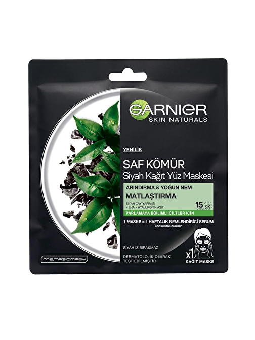 Garnier Matlaştırıcıkömür Ve Siyah Çaylı Maske