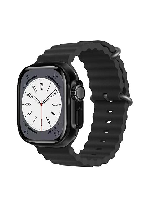 Pazariz Gs8 Watch 8 Ultra Android - iOS Uyumlu 2.02 inç Türkçe Siri Özellikli Akıllı Saat Siyah