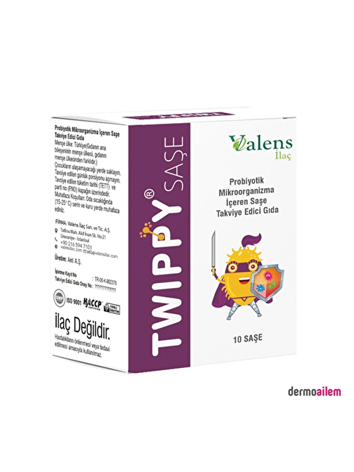 Valens İlaç Twippy Saşe 10 Lu - Twippy Probiyotik Saşe
