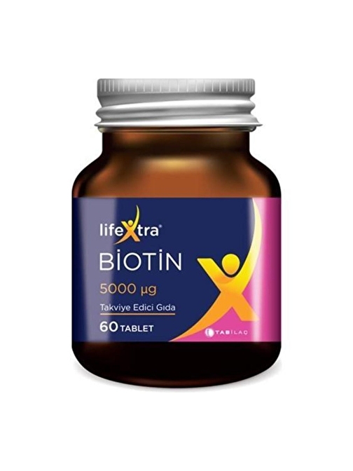 Tab İlaç Lifextra Biotin 5000 Mcg 60 Tablet