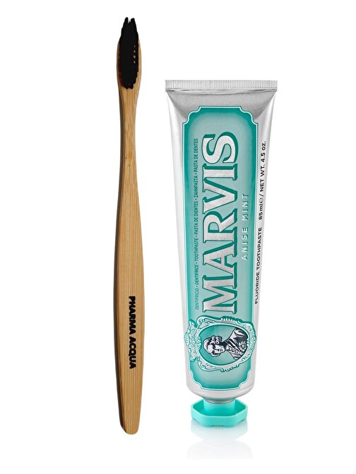 Pharma Acqua Bambu Diş Fırçası + Marvis Anise Mint 85 ml