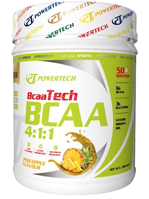 Powertech Bcaatech Bcaa 4:1:1 Ananas Aromalı 500 Gr
