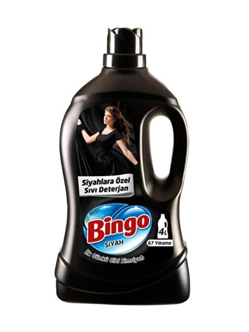 Bingo Sıvı Çamaşır Deterjanı Siyahlara Özel 4 Lt