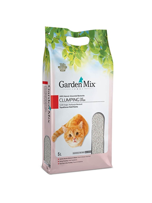 Gardenmix Bentonit Parfümsüz İnce 5L