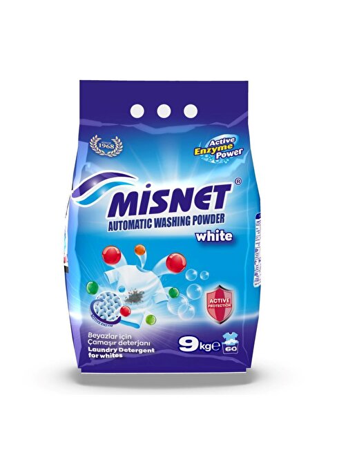 Omnipazar Misnet Beyazlar İçin Toz Çamaşır Deterjanı 9 Kg 60 Yıkama