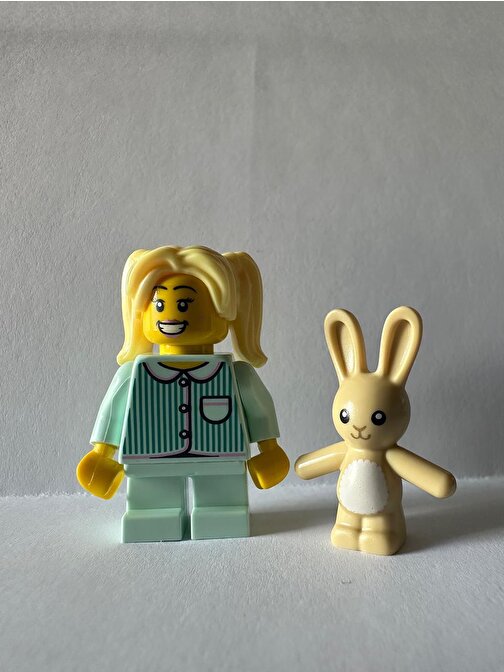 Lego Orjinal Minifigür Pijamalı Kız Yaratıcı Bloklar 5 Parça Plastik Figür