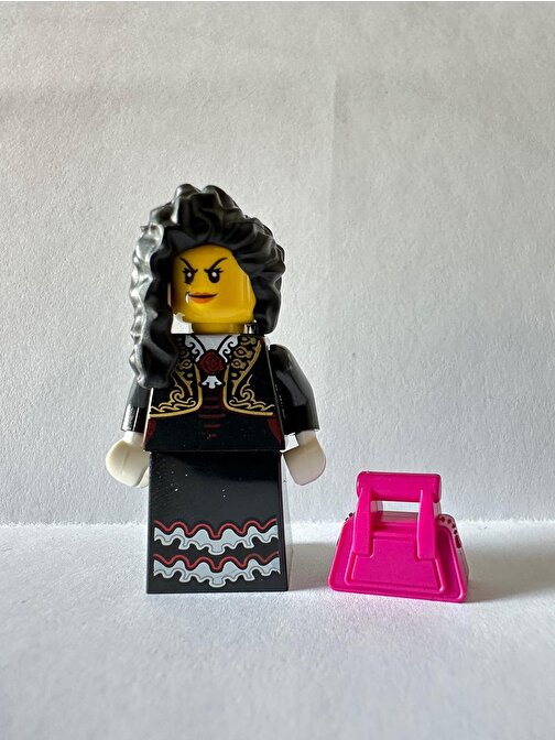 Lego Orjinal Minifigür La Catrina with Magenta Handbag Yaratıcı Bloklar 5 Parça Plastik Figür
