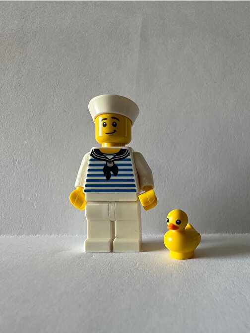 Lego Orjinal Minifigür Sailor wit Chick Yaratıcı Bloklar 5 Parça Plastik Figür