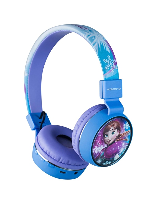 Volkano DY-1006-FR Disney Frozen Karlar Ülkesi Anna Elsa Bluetooth Mikrofonlu Kulak Üstü Çocuk Kulaklığı