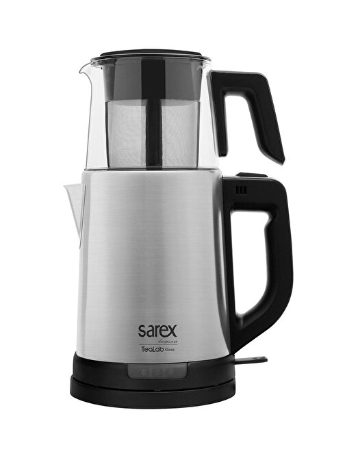 Sarex Sr-3300 Tealab Cam Demlikli 1800 W Plastik Gümüş Çay Makinesi