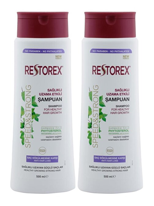Restorex Saç Dökülmesine Karşı Şampuan 2 x 500 ml