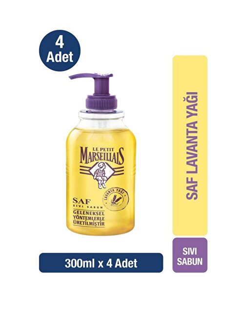 Le Petit Marseillais Saf Lavanta Yağı Sıvı Sabun 300 ml x4