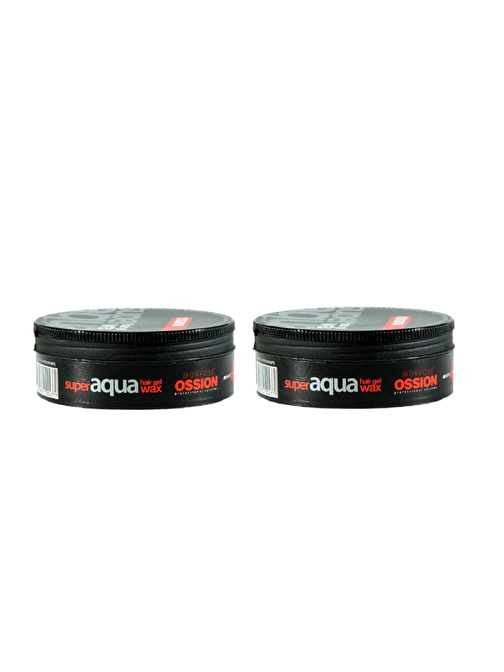 Morfose Ossion Siyah Super Hair Gel Aqua Wax 150 ml x 2