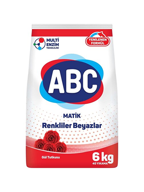 Abc Matik 6 Kg  Gül-Renkli Ve Beyaz