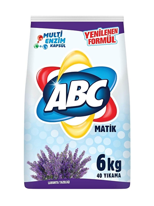 Abc Matik 6 Kg  Lavanta-Renkli ve Beyaz