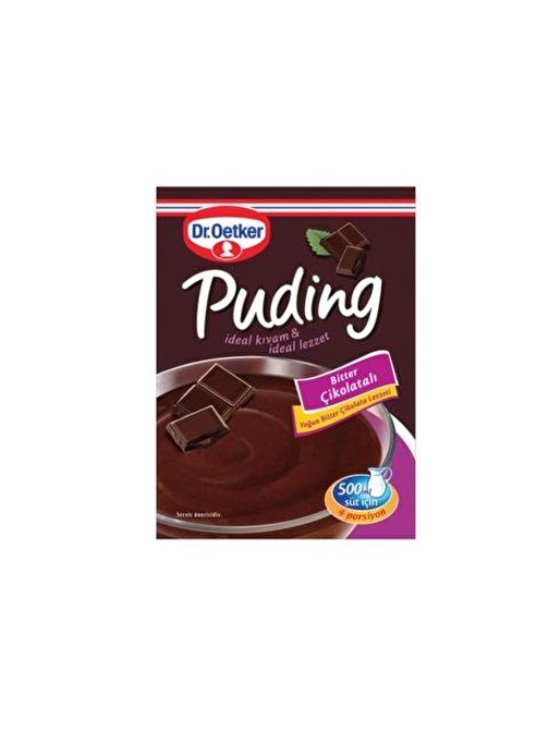 Dr. Oetker Puding Bitter Çikolatalı 111Gr x 24 Adet